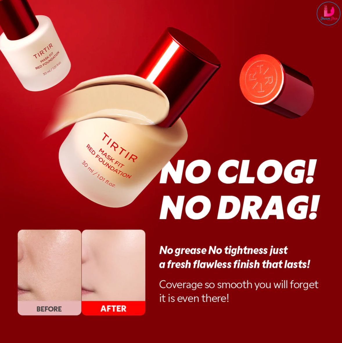 Tirtir MASK FIT RED FOUNDATION [#21N Ivory] 30ml